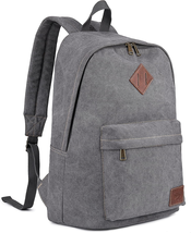 Canvas Laptop Backpack, Durable Rucksack, Travel Bag Fits 15.6 Inch N - $1,000.09 MXN