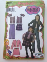 Simplicity 4895 Lizzie McGuire Pattern Size HH 3 4 5 6 Jacket Vest Pants... - $6.97