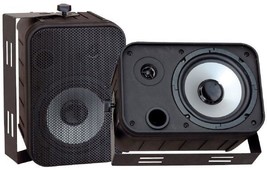 Pyle PDWR50B 500W 6.5&#39;&#39; Indoor/Outdoor Waterproof Speakers - Black - Pai... - £98.89 GBP