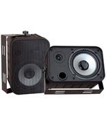 Pyle PDWR50B 500W 6.5&#39;&#39; Indoor/Outdoor Waterproof Speakers - Black - Pai... - £98.81 GBP