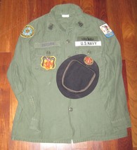 Reproduction Us Brown Water Navy Vietnam War River Jacket Uniform c/w Beret - £99.68 GBP