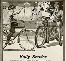 1916 Firestone Bully Service Bicycle Tires Advertisement Akron Ohio DWMYC3 - $14.99
