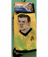 James T Kirk Crew Socks Mens Sz 10-13 Star Trek The ORIGINAL Series Captain - $297.55 MXN