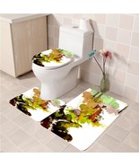 3Pcs/set Calvin n Hobbes 2 Bathroom Toilet Mat Set Anti Slip Bath Mat de... - $33.29+