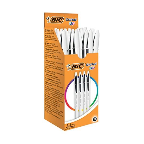 BIC 949880 Cristal Up Ballpoint Pen - Black (Pack of 20)  - $25.00
