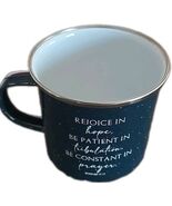 Christian ~ Enamelware ~ Coffee Mug w/Handle ~ Bible Verse ~ 3&quot; H x 3.15... - $35.19 CAD