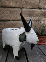 Goat Rustic Farmhouse Metal Art Yard Decoration Garden Statue 13&quot; - $31.90