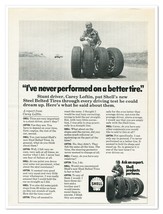 Print Ad Shell Tires Stunt Driver Carey Loftin Vintage 1972 Advertisement - £7.75 GBP