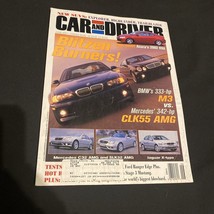 2001 June Car And Driver Magazine Bmw 33 Mph M3 Vs CLK55 Amg - £10.82 GBP