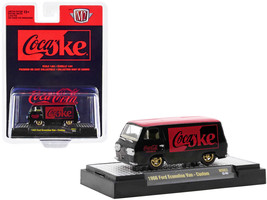 1966 Ford Econoline Custom Van &quot;Coca-Cola&quot; Black with Coke Red Top Limited Ed... - £15.02 GBP