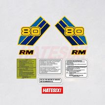 Sticker Decal Suzuki RM80 RM 80 1986 Side Cover Fuel Gas Tank (Free ship... - $45.00