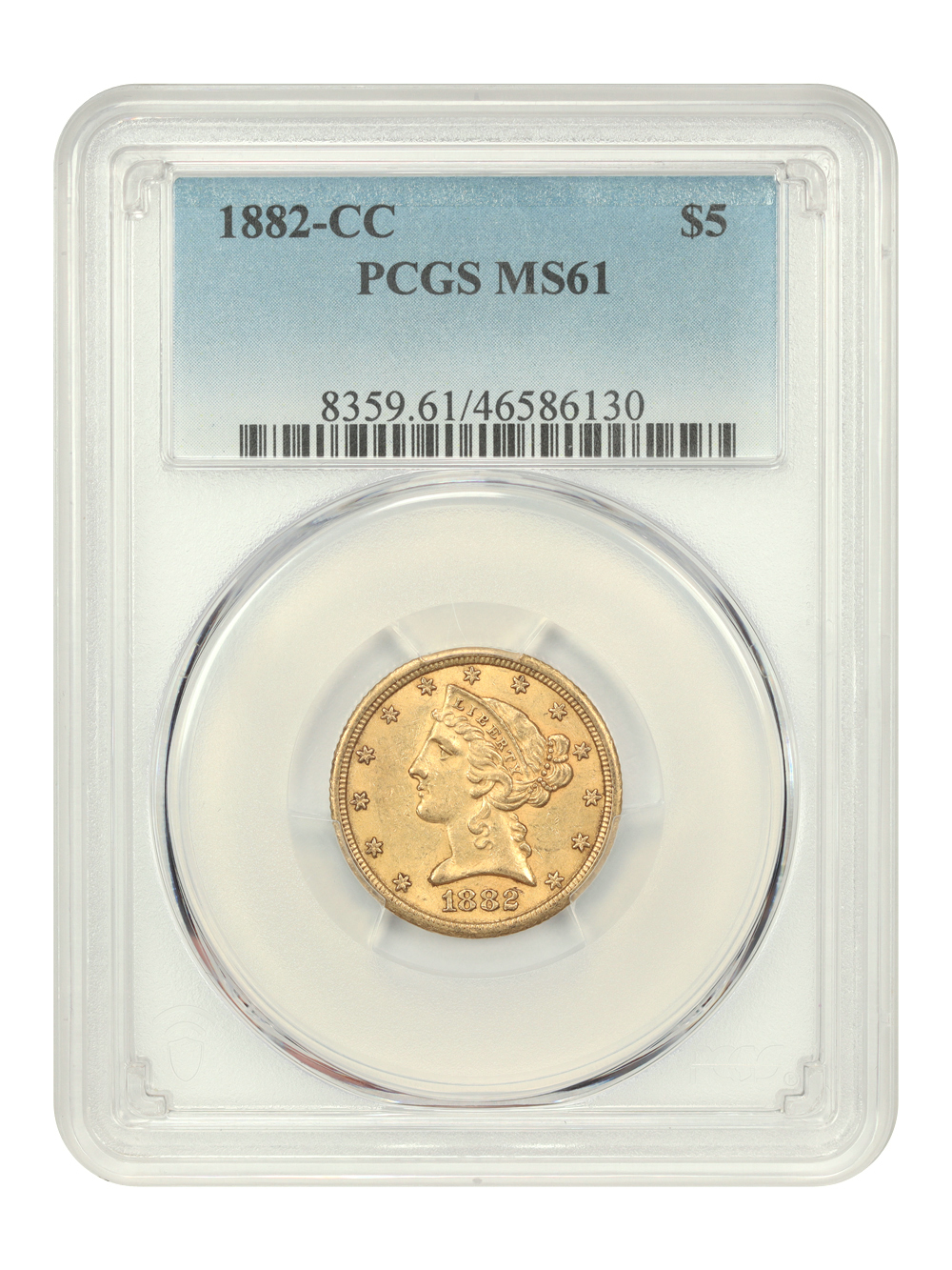 Primary image for 1882-CC $5 PCGS MS61