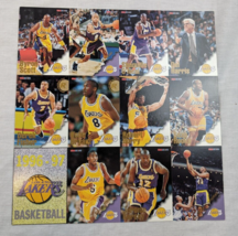 1996-97 SKYBOX HOOPS Uncut Sheet Lakers Subway Set w/ Kobe Bryant RC Shaq O&#39;Neal - £31.43 GBP