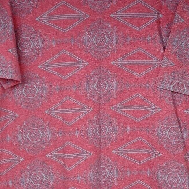 NWT Lularoe Irma Tunic Pink With Light Blue Aztec Designs Size Medium Item image 3