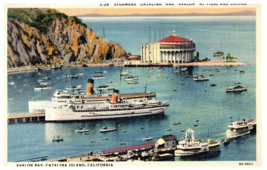 Avalon Bay Catalina Island, California Ship Postcard - £5.29 GBP