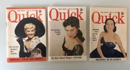 3 Vintage Quick 1951 Marguerite Piazza, Ava Gardner, Judy Holliday - Curtiss Ads - £23.29 GBP