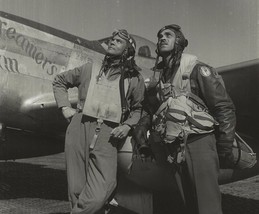 Tuskegee Airmen wearing flight suits Italy - New 8x10 World War II Photo - $8.81