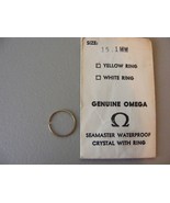 Vintage Omega Seamaster 15.1 Yellow Crystal Ring Only NOS - $670.91 MXN