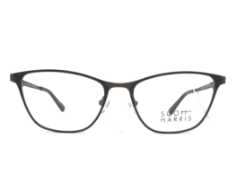 Scott Harris Eyeglasses Frames SH-650 C3 Brown Gray Cat Eye Full Rim 49-16-132 - £73.90 GBP