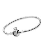 Pandora Jewelry Crown O Clasp Cubic Zirconia Bracelet in - £276.95 GBP