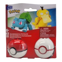 Mega Nintendo Pokemon Poke Ball Collection Bulbasaur and Psyduck 63 Piec... - $24.95