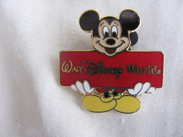 Disney Trading Pins 374: Walt Disney World - Mickey Holding Red Sign (Wh... - $5.02