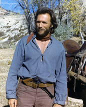 Clint Eastwood 8x10 Photo Outlaw Josey Wales in blue shirt - £6.25 GBP
