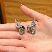 Gs golden fashion earrings for women cubic zirconia snake earrings trendy jewelry gifts thumb200