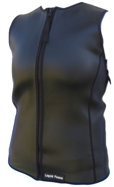 Women's 2.5mm Smooth Skin Wetsuit Vest-Full Front Zipper, UberStretch Panels  - £29.06 GBP
