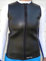 Women&#39;s 1.5mm Smooth Skin Wetsuit Vest-Front Zipper, Warmth/Mobility, Sm... - $37.00
