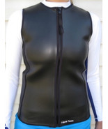 Women&#39;s 1.5mm Smooth Skin Wetsuit Vest-Front Zipper, Warmth/Mobility, Sm... - £29.14 GBP