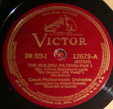 12&quot; Rafael Kubelik Czech PHO 78 Record Set VICTOR DM 523 The Moldau (Vltava) BX2 - £9.46 GBP