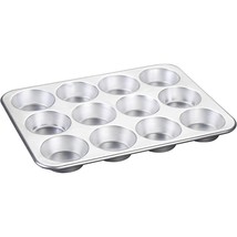 Nordic Ware Natural Aluminum Commercial Muffin Pan, 12 Cup - £21.12 GBP