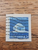 US Stamp Jefferson Memorial 10c Used Wave Cancel 1510 - $0.99