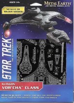 Star Trek Klingon Battlecruiser Metal Earth 3-D Laser Cut Steel Model Kit MMS283 - £9.16 GBP