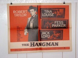HANGMAN-1959-FILM NOIR WESTERN-HALF SHEET VG/FN - £55.16 GBP