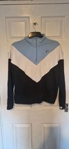 Fila Blue White Black Long Sleeve Half Zip Sweatshirt Women&#39;s Size M - £6.73 GBP