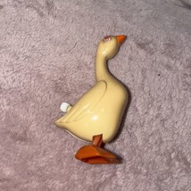 Vintage 1977 Tomy Toys Goose Bird Duck Wind Up Figure Googly Eyes - $4.95