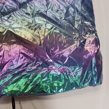 Almost Famous RN#52469 Women’s Iridescent Rainbow Zip Quilted Vest Size Medium image 14