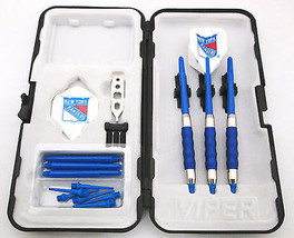 Blue Rangers Standard Rubberized Sure Grip Soft Tip Dart Set + Case 16 g... - £18.90 GBP