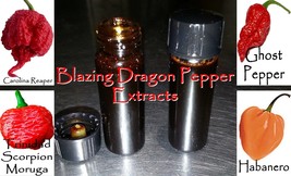 Organic Pepper Extract: Carolina Reaper/ Moruga Scorpion/ Ghost Pepper/ ... - $8.50+