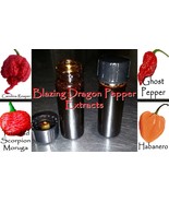 Organic Pepper Extract: Carolina Reaper/ Moruga Scorpion/ Ghost Pepper/ Habanero - £6.64 GBP - £9.38 GBP