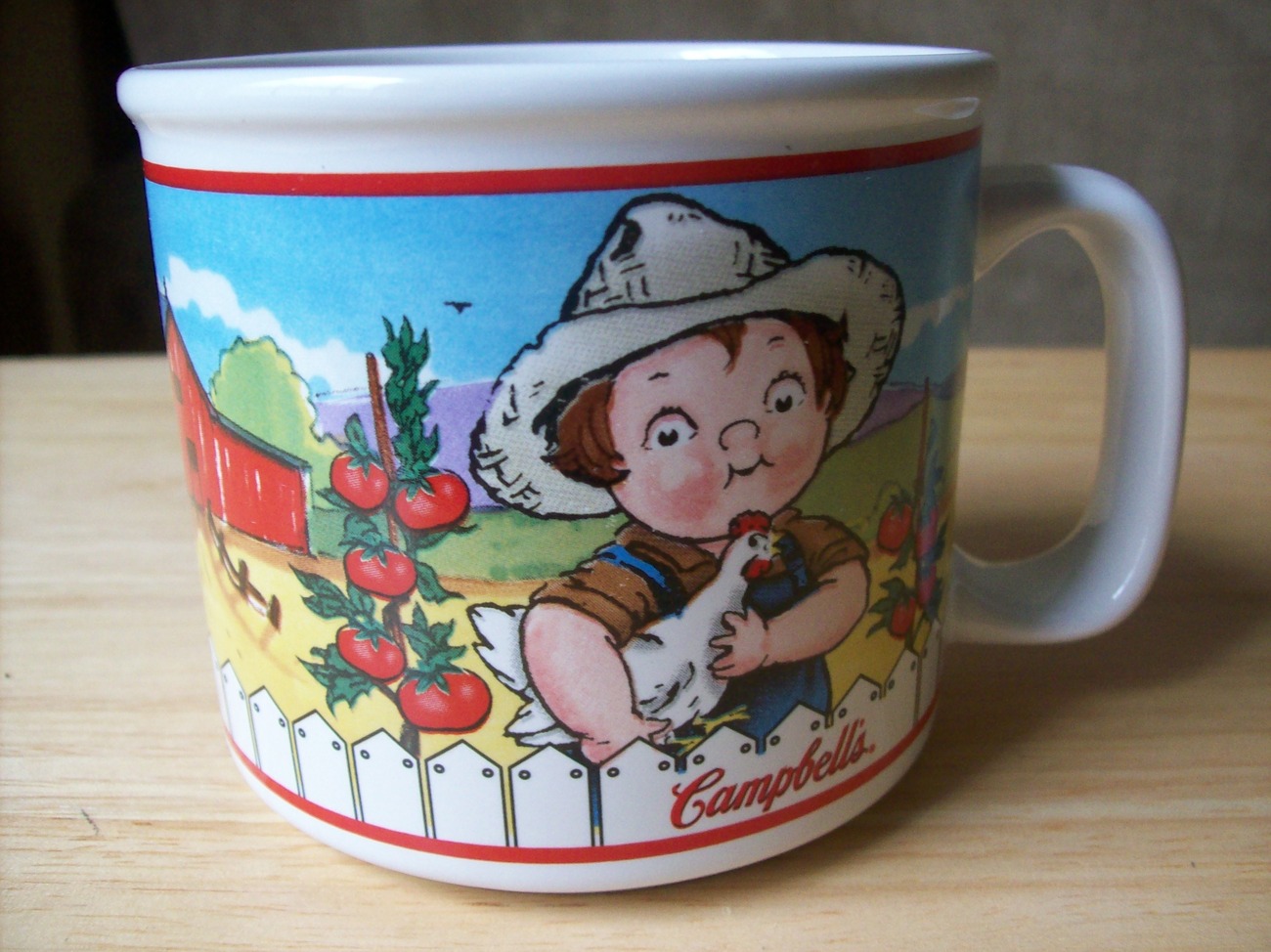 2001 Campbell Soup Farm Kids Coffee Cup  - $15.00