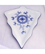 Christmas tree shape White Blue porcelain serving platter  12 1/4&quot; Royal... - £13.28 GBP