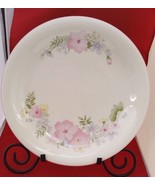 kobe dinnerware 62482 Courtney 12 1/2&quot; Round Platter White Green Pink La... - £11.78 GBP