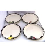 Robin Sterling 8½”ceramic plates set, fruits decoration made for Barneys... - £10.21 GBP