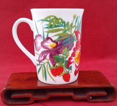 Orchids Strawberry’s Hibiscus Otagiri Japan porcelain mug  by Angela Ackerman - $7.99