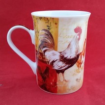 Rooster by Masterpiece Collection 4” white multi color Porcelain coffee ... - £5.46 GBP