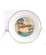 California souvenir vintage collector’s plate 9” gold Rim made in Japan - $9.48