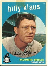 1959 Topps Billy Klaus 299 Orioles VG - £0.78 GBP
